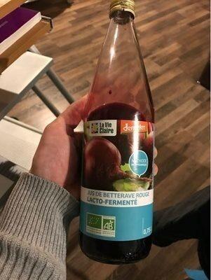 Jus de Betterave Rouge Lacto-fermenté