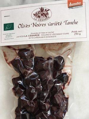 Olives Noires Variétés Tanche, 250 Grammes, Marque La Césarde