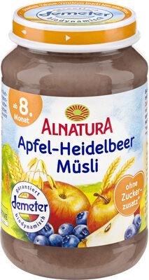 Apfel-Heidelbeer-Müsli