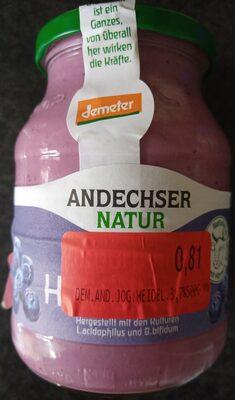 Andechser Natur - Joghurt mild Heidelbeere